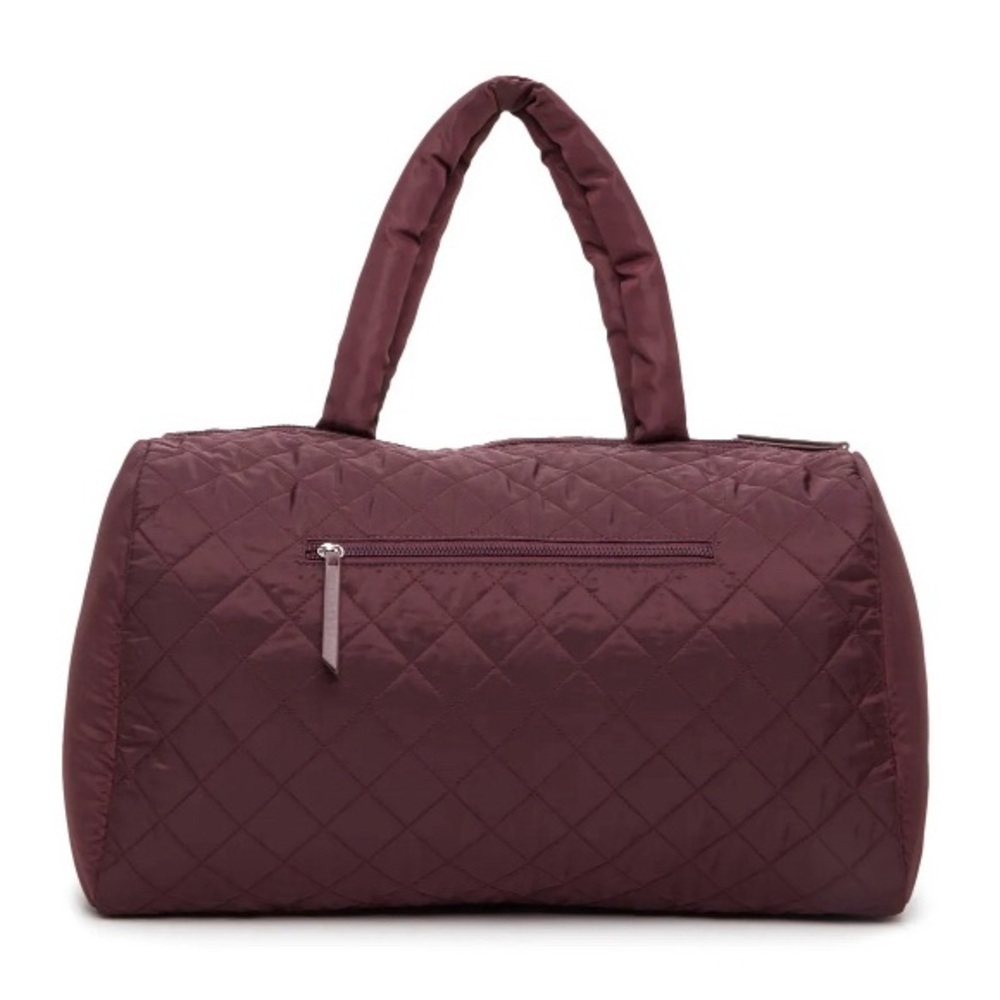 DSW Quilted Plum Travel Bag